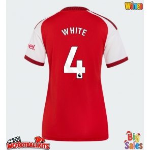 Arsenal Ben White #4 Replica Home Stadium Shirt for Women 2026-27 Short Sleeve